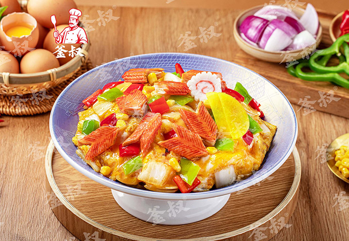 海味蟹柳滑蛋饭