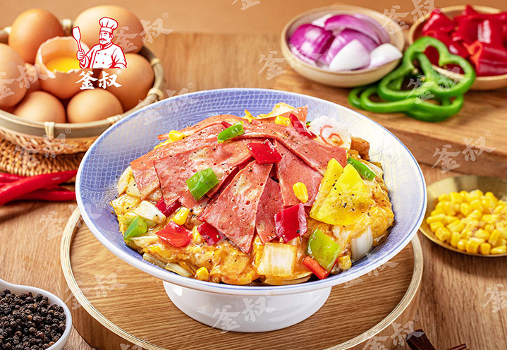 黑椒培根滑蛋饭